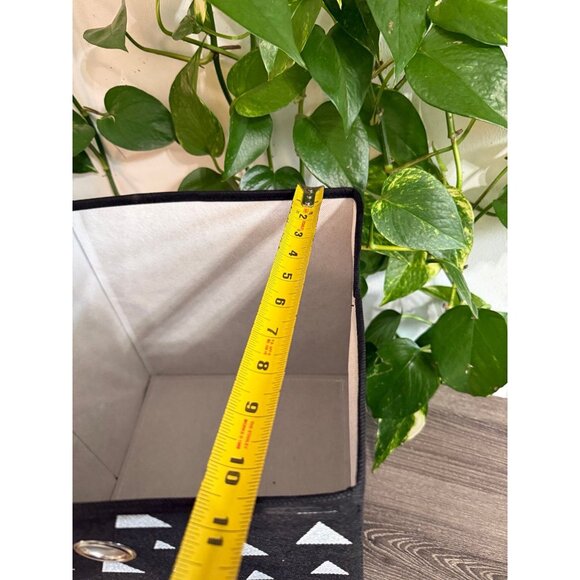 Black & White Triangle Fabric Storage Cube - Picture 7 of 10